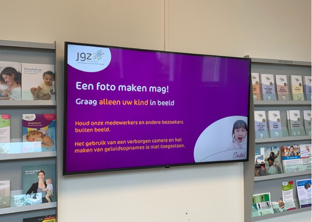 ZorgTV informatie op scherm in zorginstelling