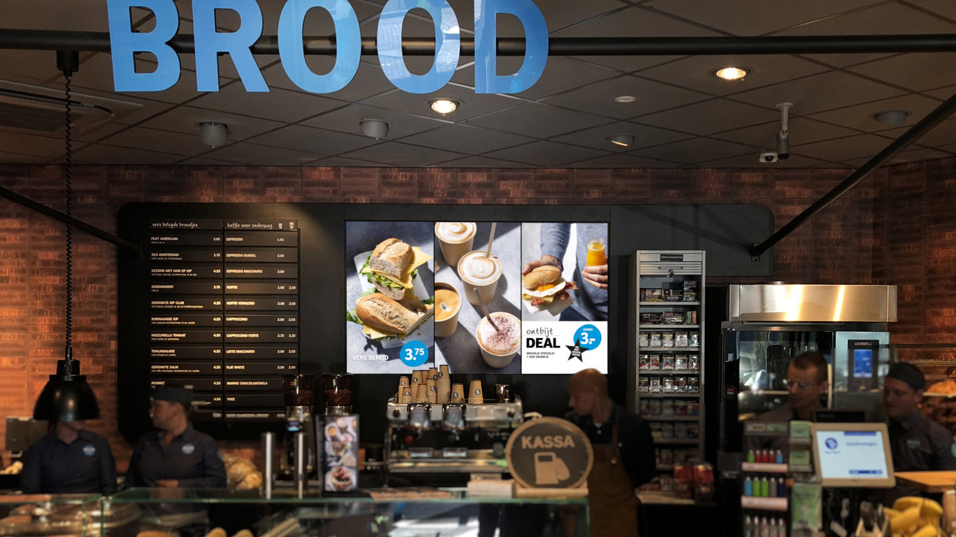 Narrowcasting horeca templates volledig in eigen huisstijl